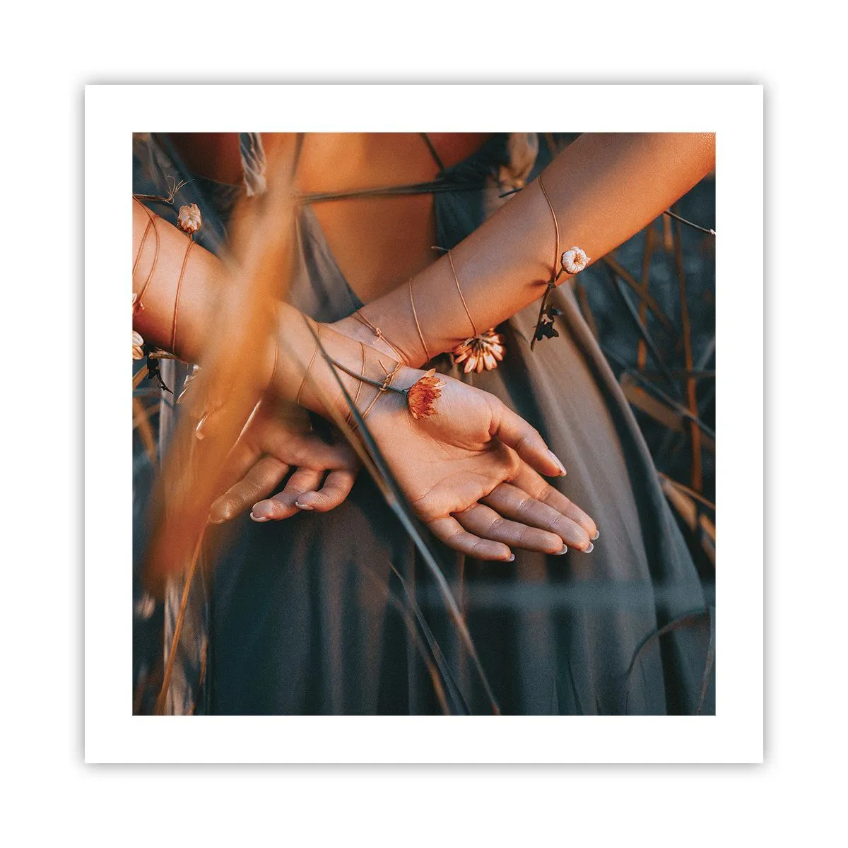 Poster - Verbonden met de natuur - 50x50 cm