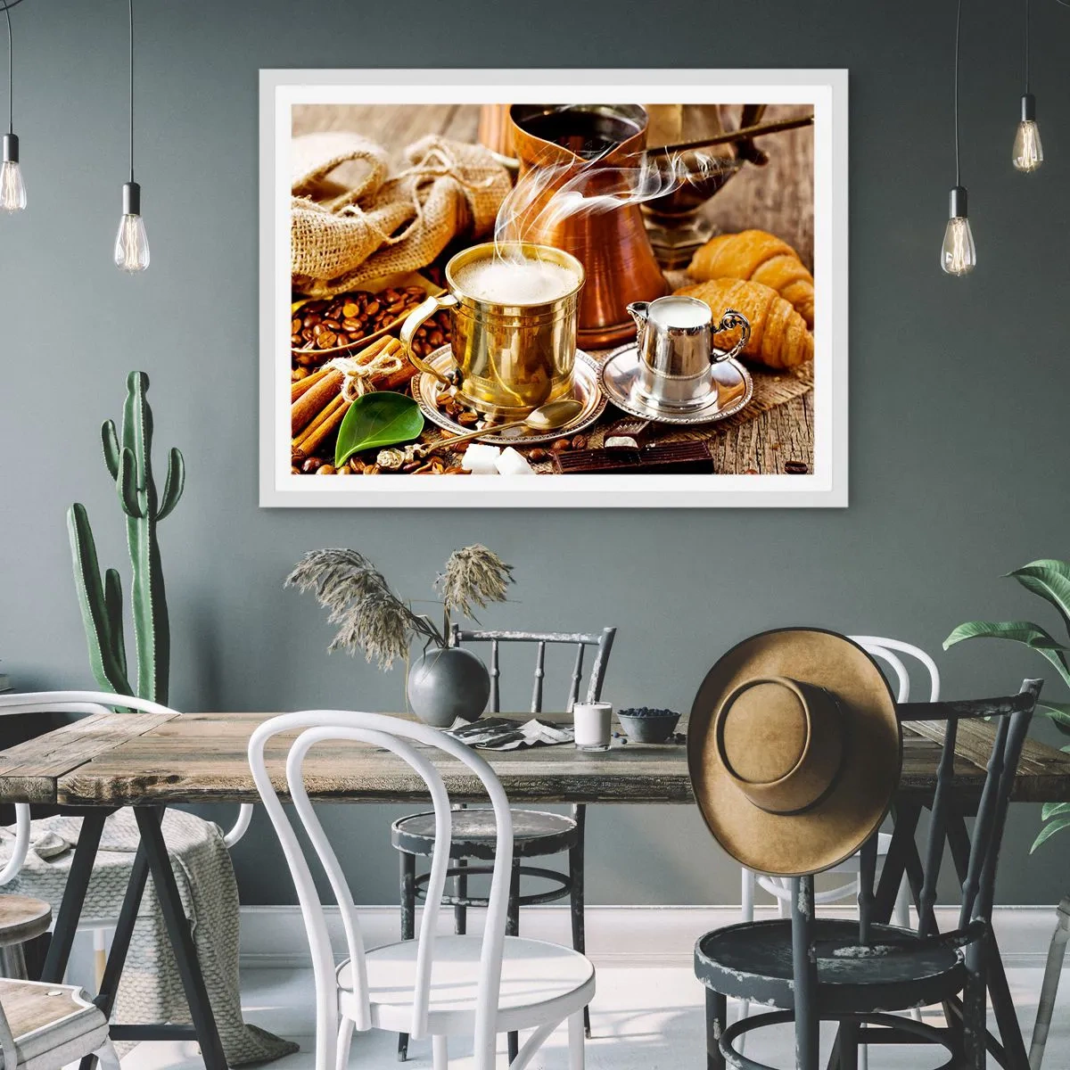 Poster in een witte lijst - Prettige dag! - 40x30 cm