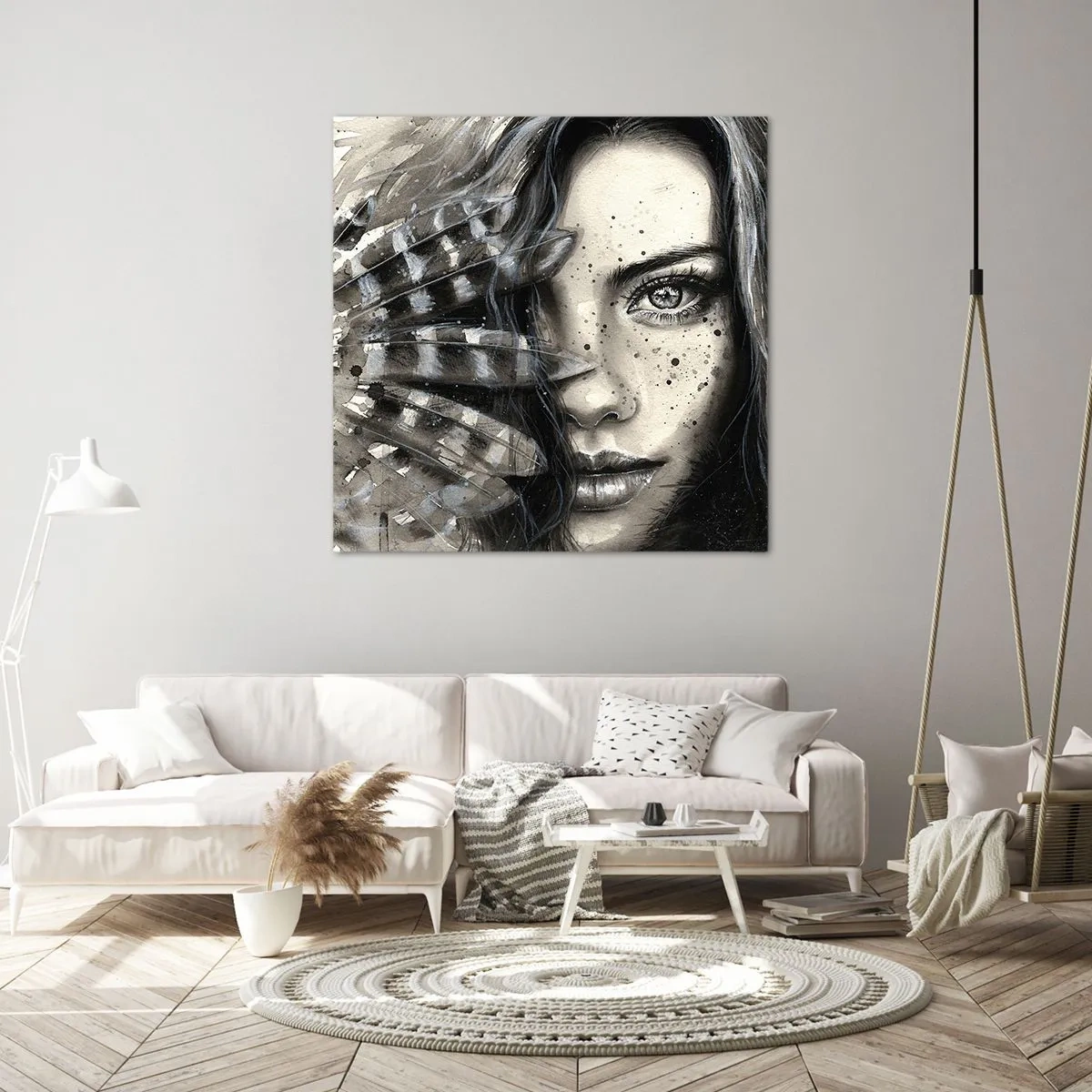 Schilderen op canvas - Wilde schoonheid - 30x30 cm