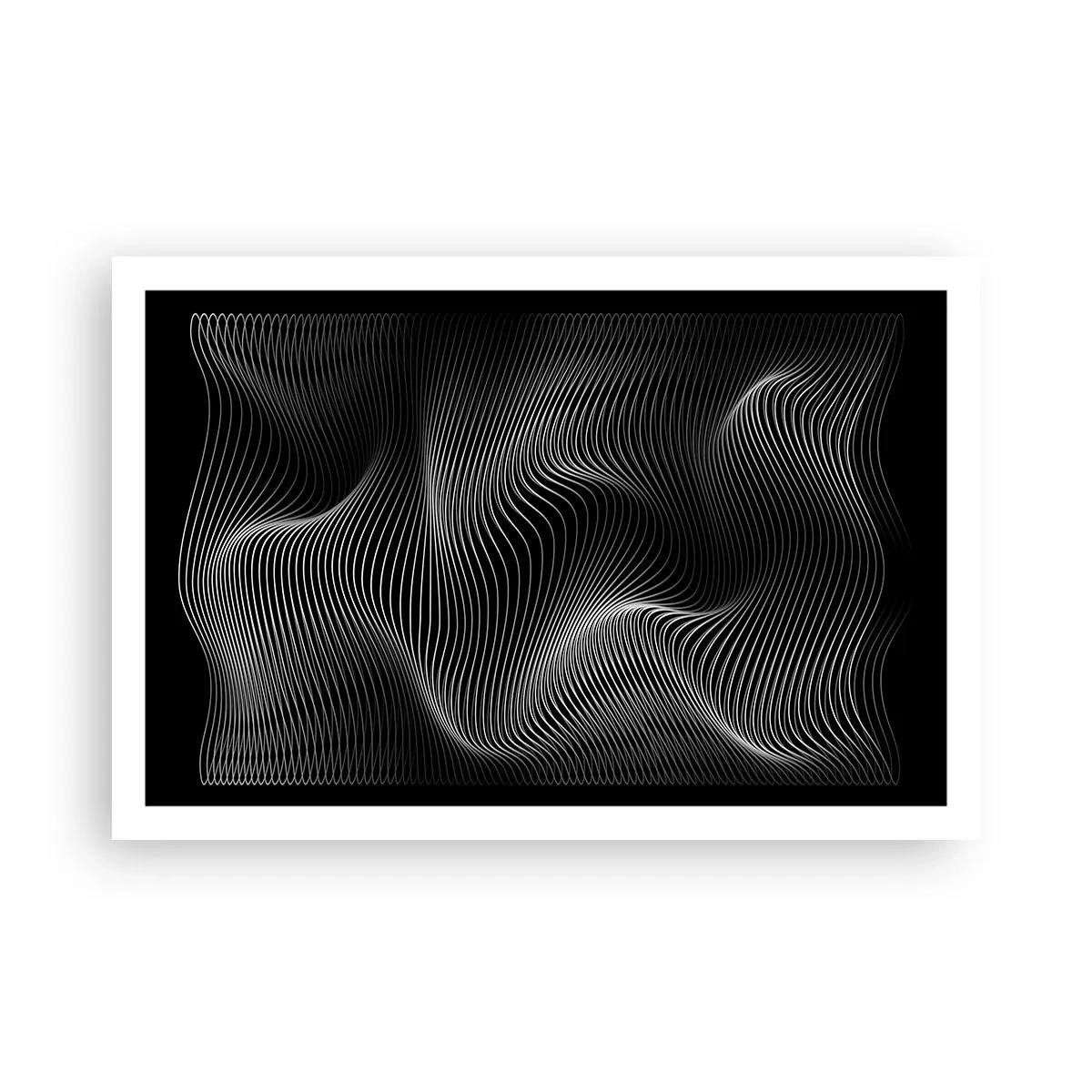Poster - Dans van licht in de ruimte - 91x61 cm