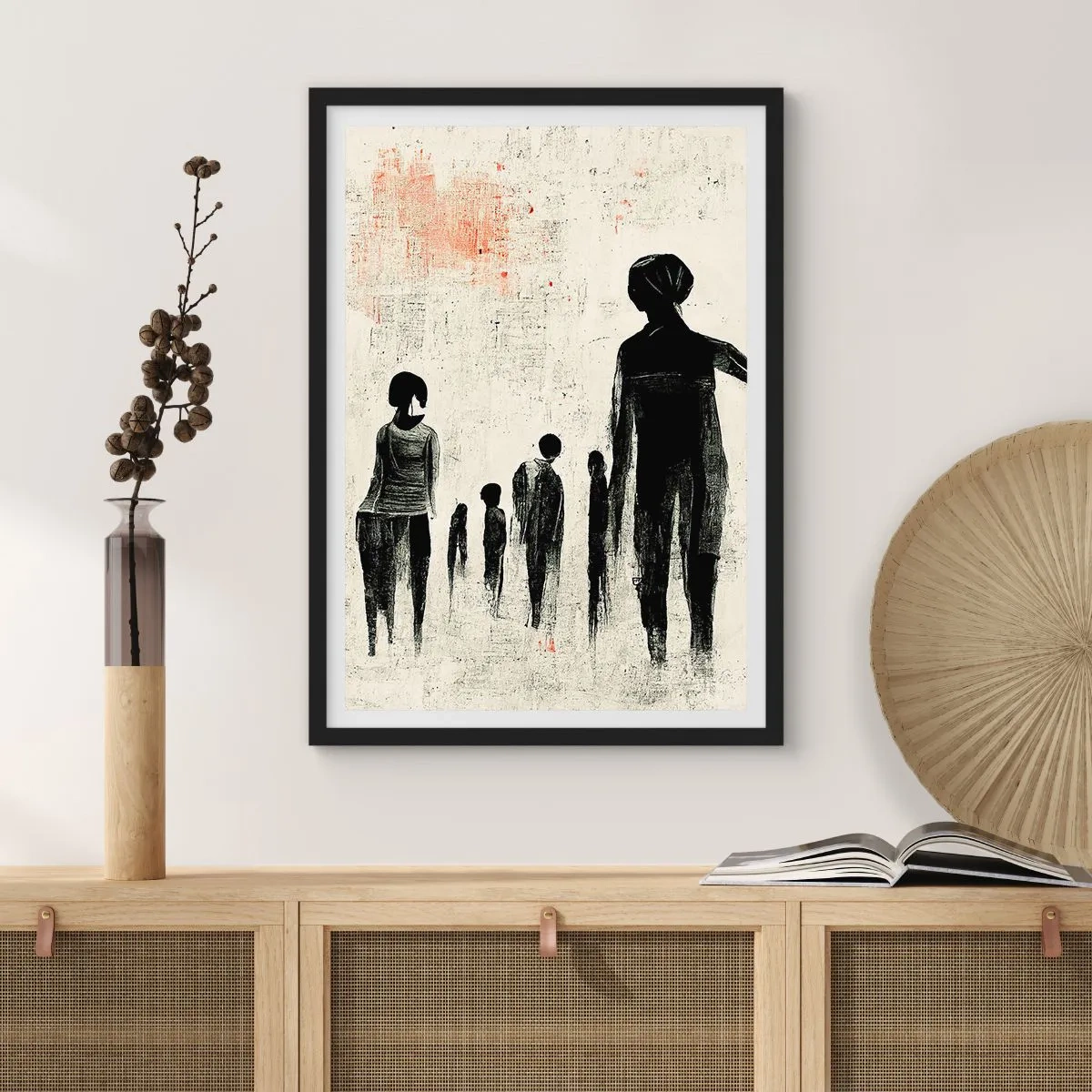 Poster in een zwarte lijst - Tegen eenzaamheid - 61x91 cm