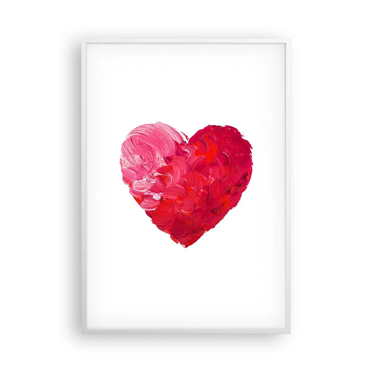 Poster in een witte lijst - Alles wat je nodig hebt is liefde - 70x100 cm