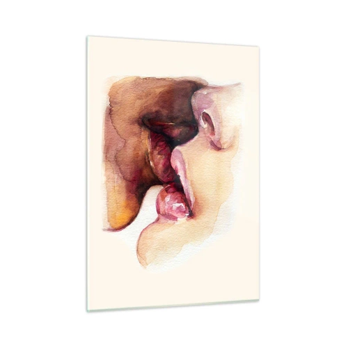 Schilderen op glas - Zoals dag en nacht, aarde en lucht - 50x70 cm