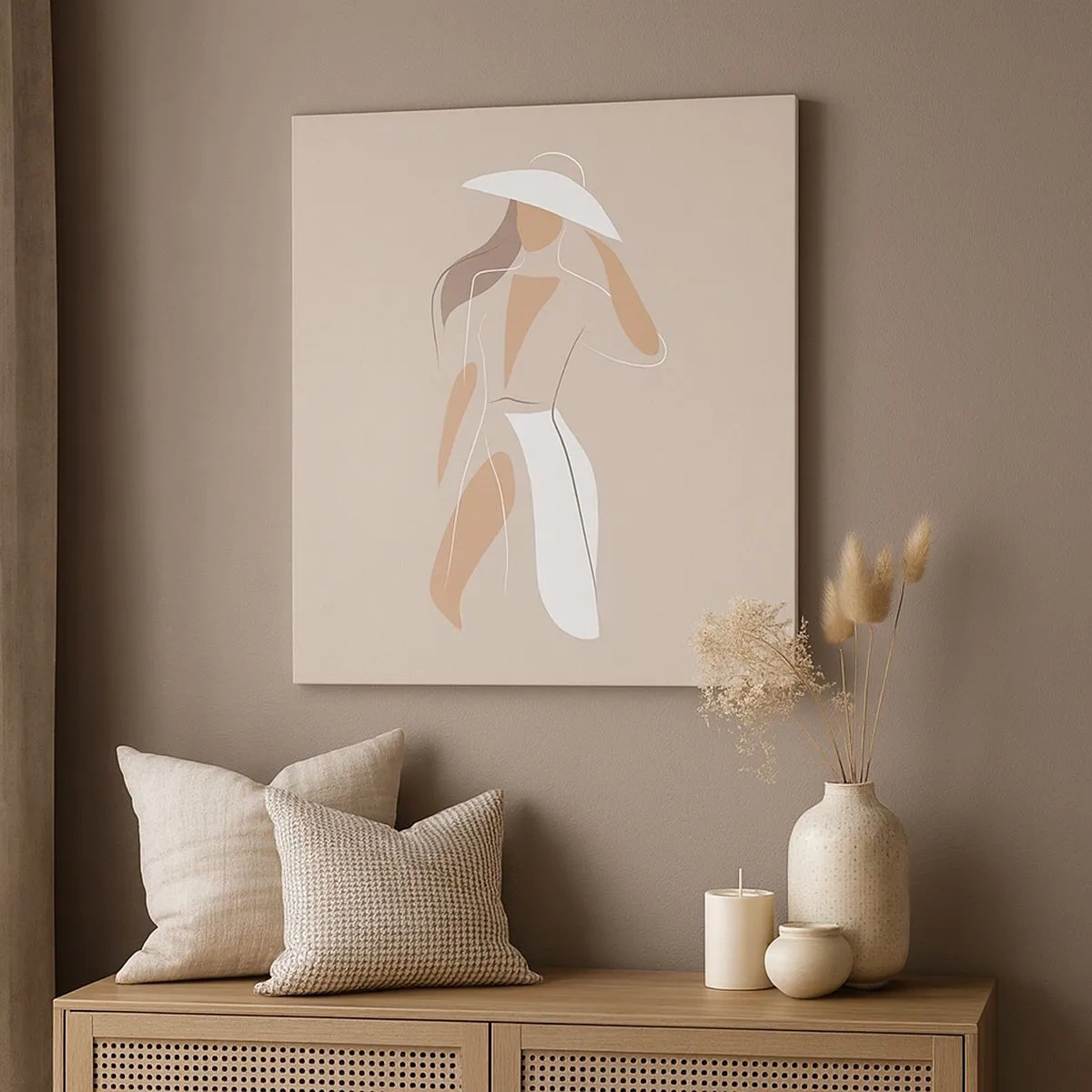 Schilderen op canvas - Mode is leuk - 30x30 cm