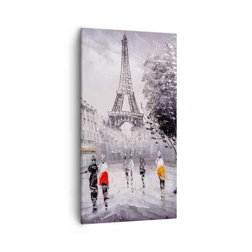Schilderen op canvas - Parijs wandeling - 55x100 cm