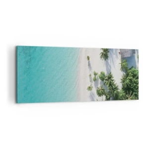 Schilderen op canvas - Een vakantie in het paradijs - 100x40 cm