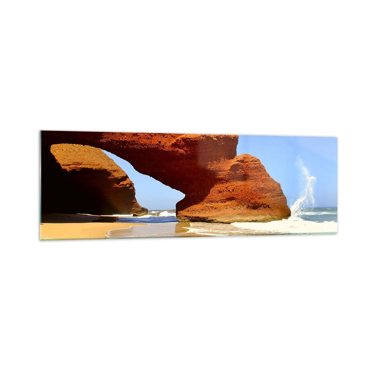 Schilderen op glas - Water en wind  al duizen jaren - 160x50 cm