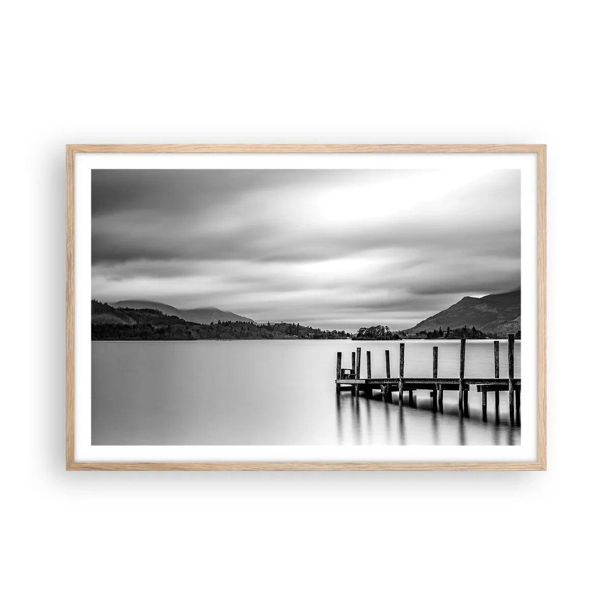Een poster in een licht eiken lijst - Zachtheid en kracht - 91x61 cm