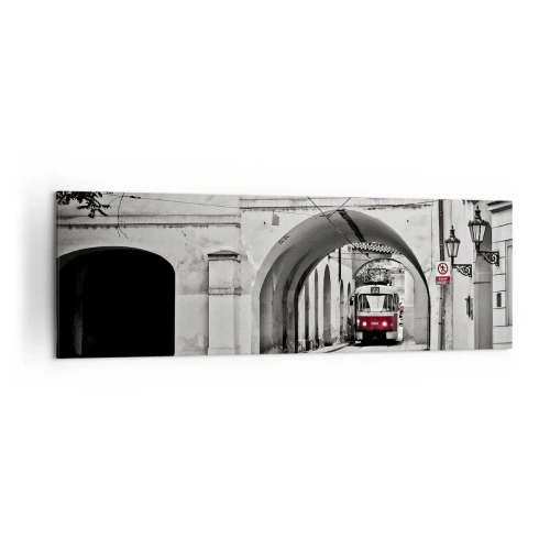 Schilderen op canvas - Door het doolhof van de stad - 160x50 cm