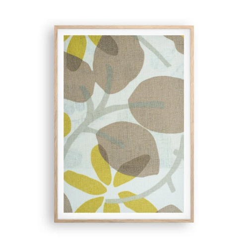 Een poster in een licht eiken lijst - Compositie in volle zon - 70x100 cm