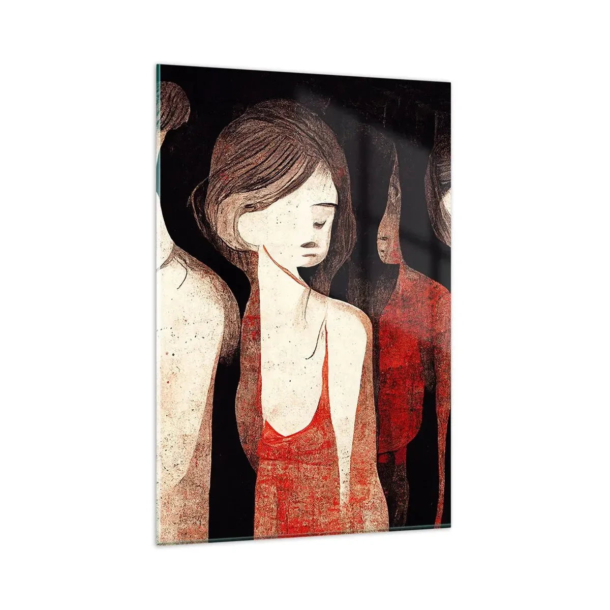 Schilderen op glas - Madonna's van duisternis - 80x120 cm