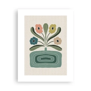 Poster - Symmetrisch boeket - 30x40 cm