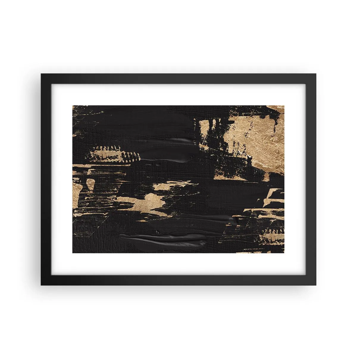 Poster in een zwarte lijst - Spoor van aanraking - 40x30 cm