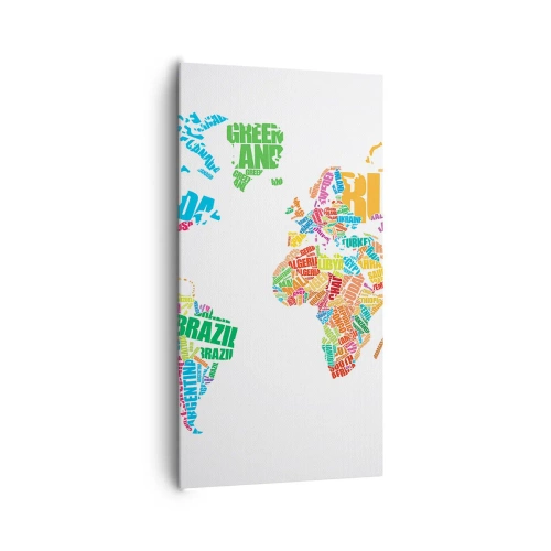 Schilderen op canvas - Ik wil ze allemaal weten - 65x120 cm