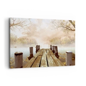 Schilderen op canvas - Het milde verdriet van de herfst - 120x80 cm