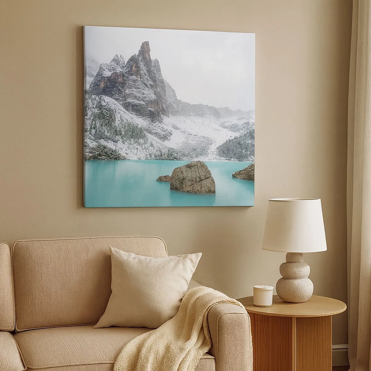 Schilderen op canvas - Bewakend - 30x30 cm