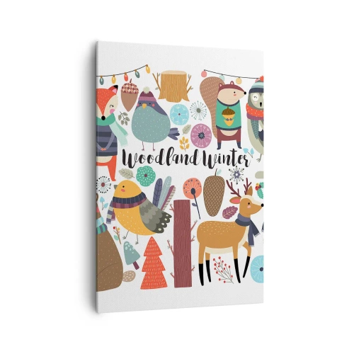 Schilderen op canvas - Sprookjesvakantie in het bos - 70x100 cm