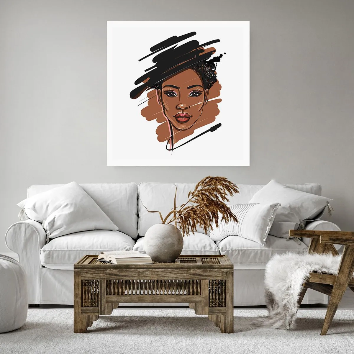 Poster - Zoet als chocolade - 40x40 cm