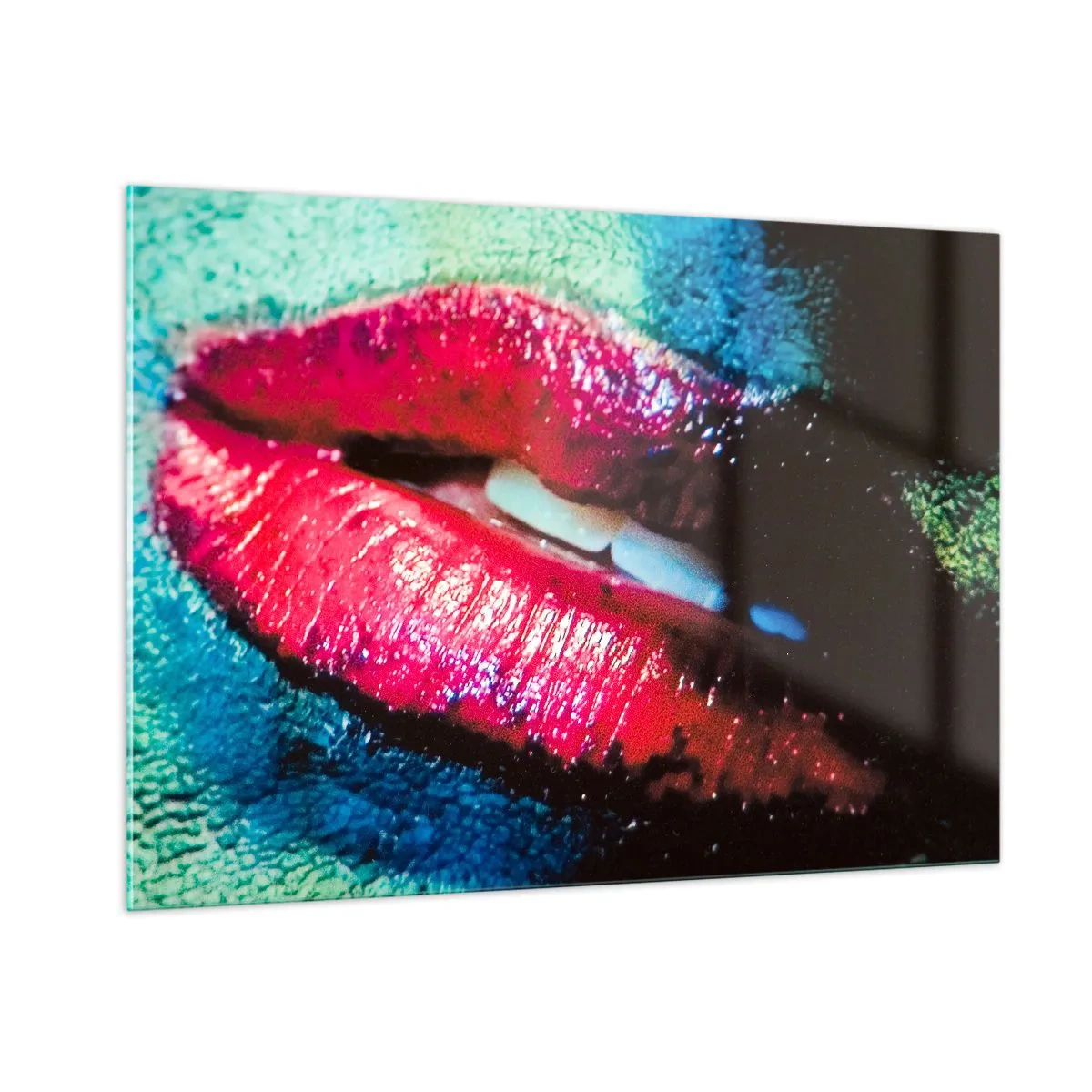 Schilderen op glas - Sensueel en verontrustend - 100x70 cm