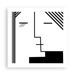 Poster - Alleen maar een kus - 50x50 cm