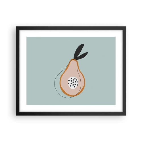 Poster in een zwarte lijst - Doordringen in de aard van de dingen - 50x40 cm