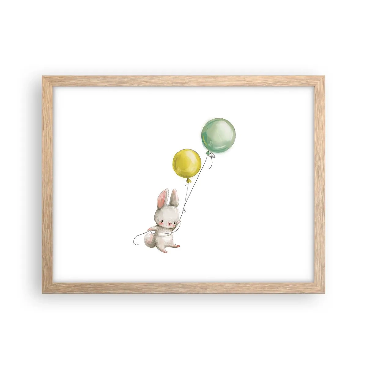 Een poster in een licht eiken lijst - Ik ga ook vliegen! - 40x30 cm