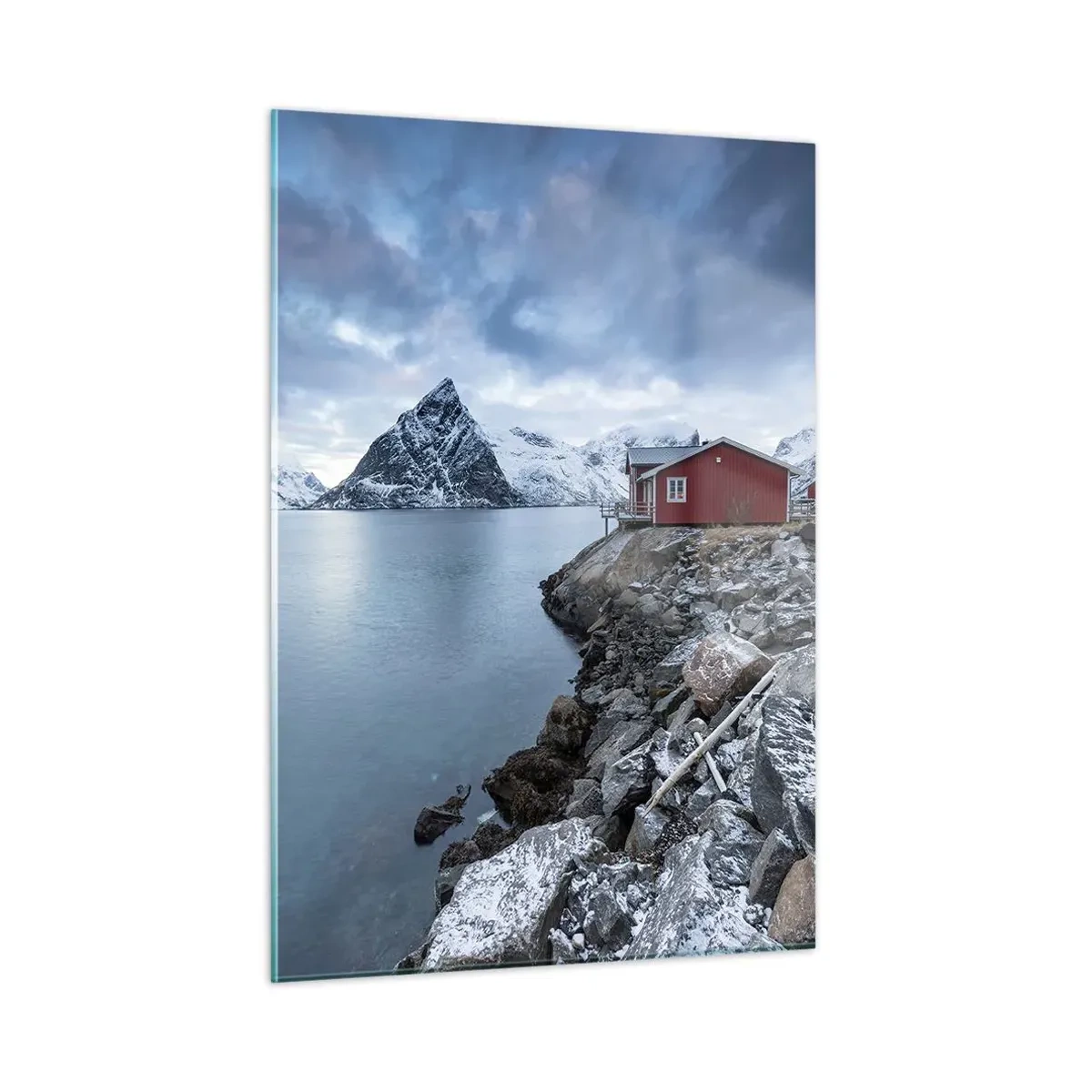 Schilderen op glas - Scandinavisch toevluchtsoord - 50x70 cm