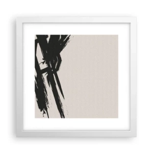 Poster in een witte lijst - Onstuitbare haast - 30x30 cm