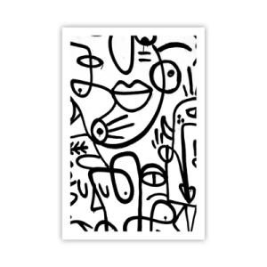 Poster - Gezichten en luchtspiegelingen - 61x91 cm