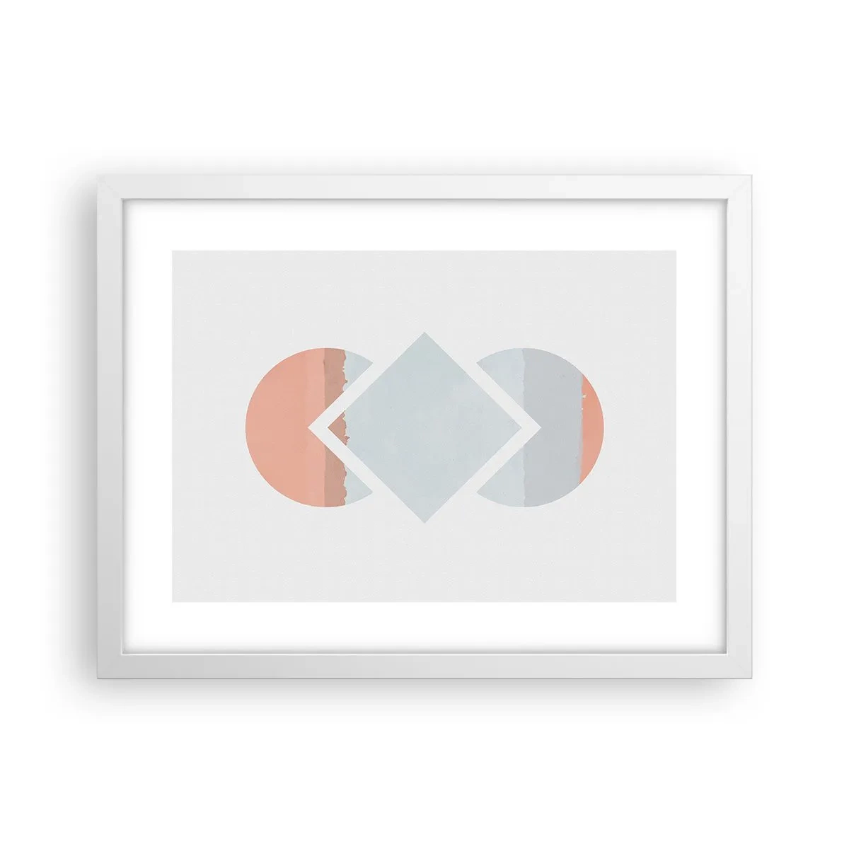 Poster in een witte lijst - De situatie is duidelijk - 40x30 cm