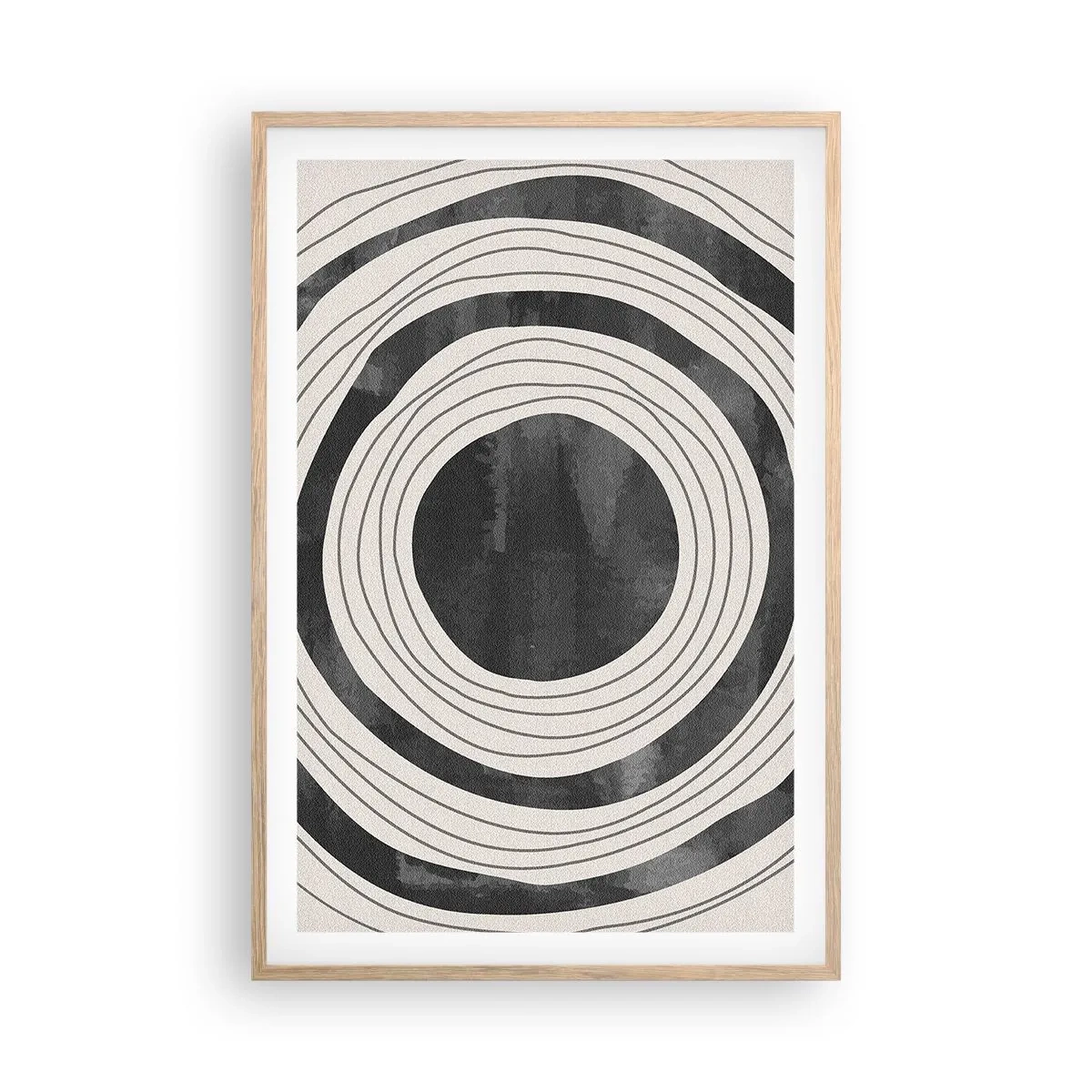 Een poster in een licht eiken lijst - Precies op het punt - 61x91 cm