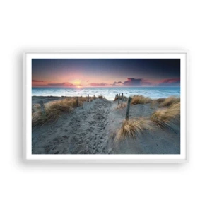 Poster in een witte lijst - Je liet een regenboog van licht stralend... - 91x61 cm