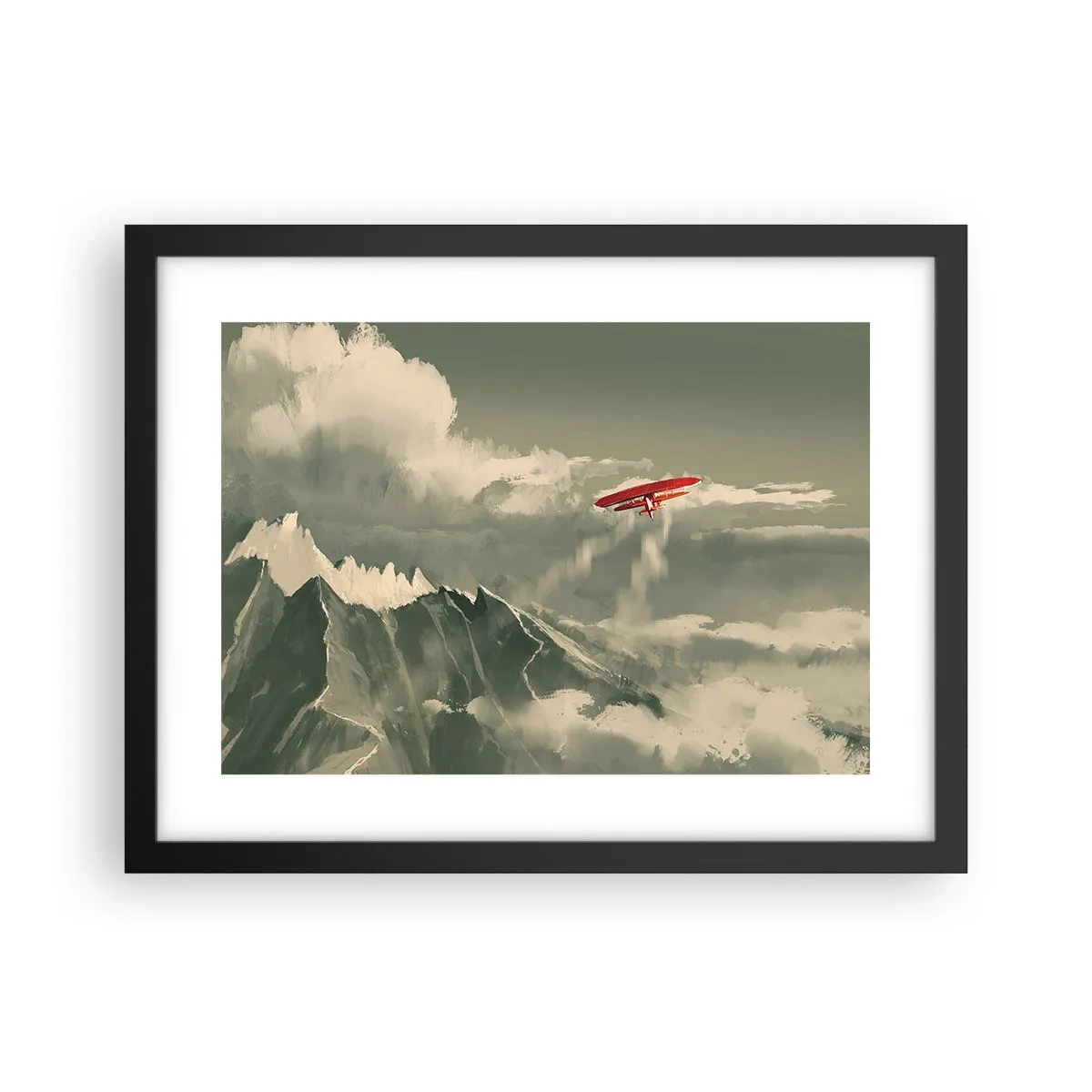 Poster in een zwarte lijst - Onverschrokken pionier - 40x30 cm