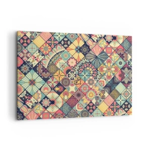 Schilderen op canvas - Marokkaanse sfeer - 100x70 cm