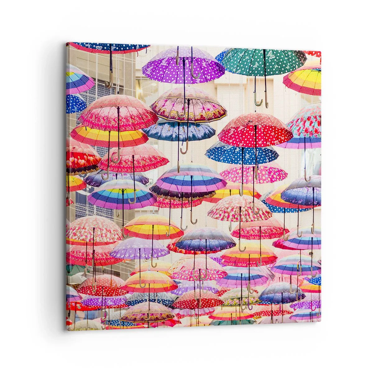 Schilderen op canvas - Stadsweide - 60x60 cm