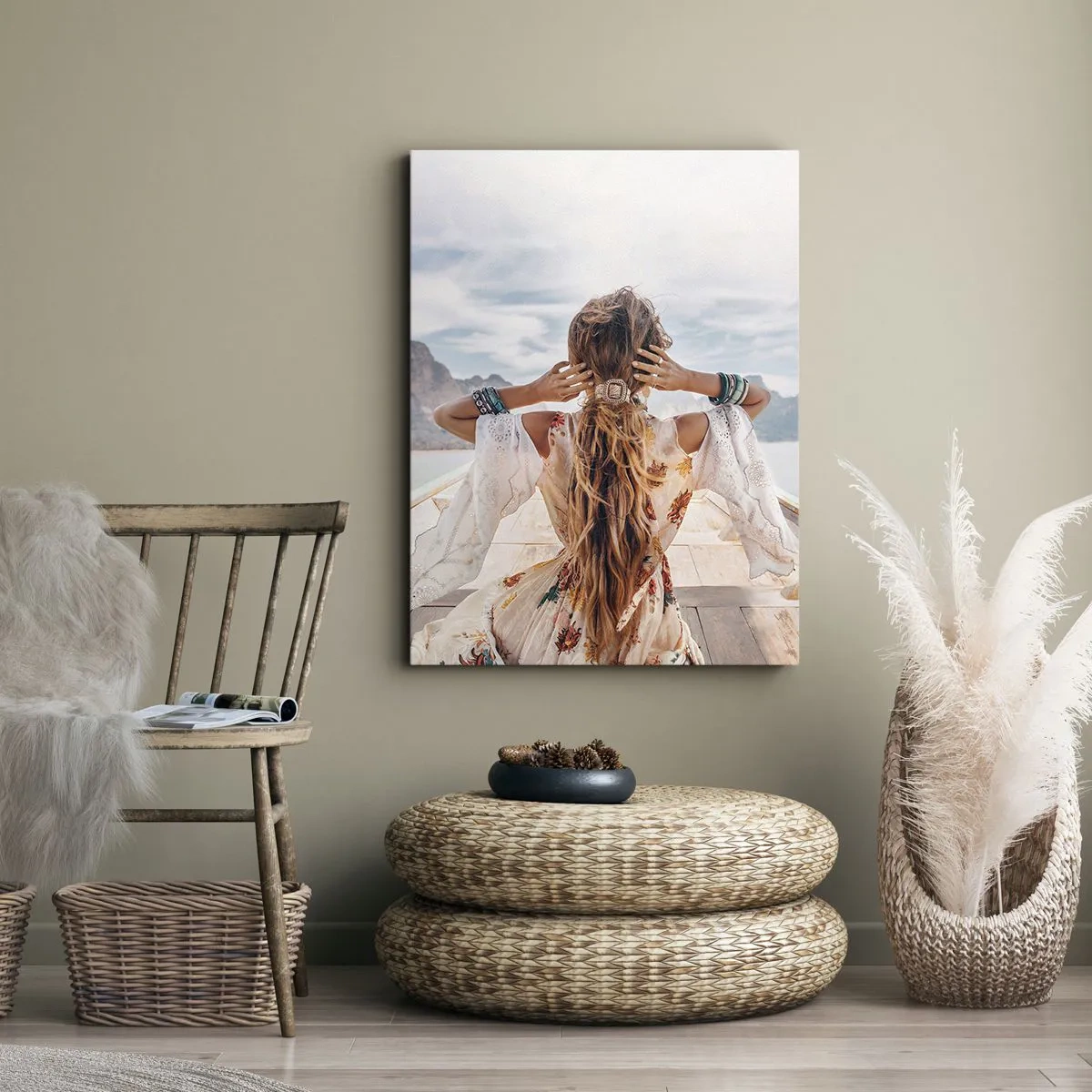 Schilderen op canvas - Op weg naar geluk - 50x70 cm