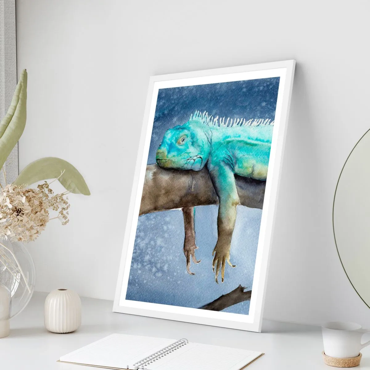 Poster in een witte lijst - Het is goed! - 40x50 cm