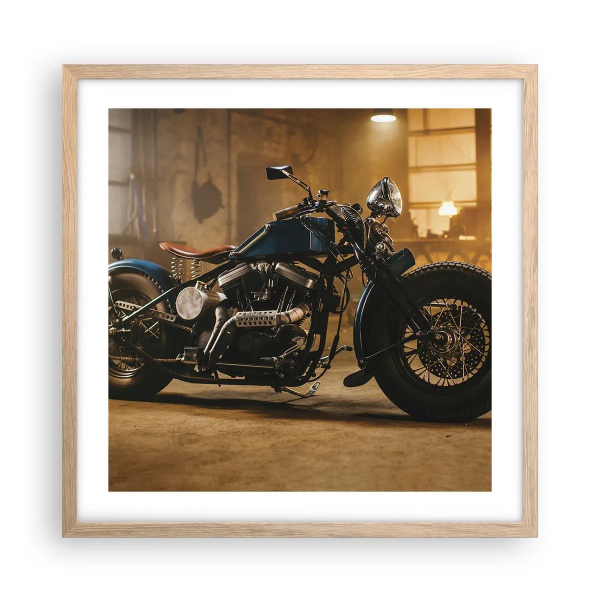 Een poster in een licht eiken lijst - Ik kan alles - 50x50 cm