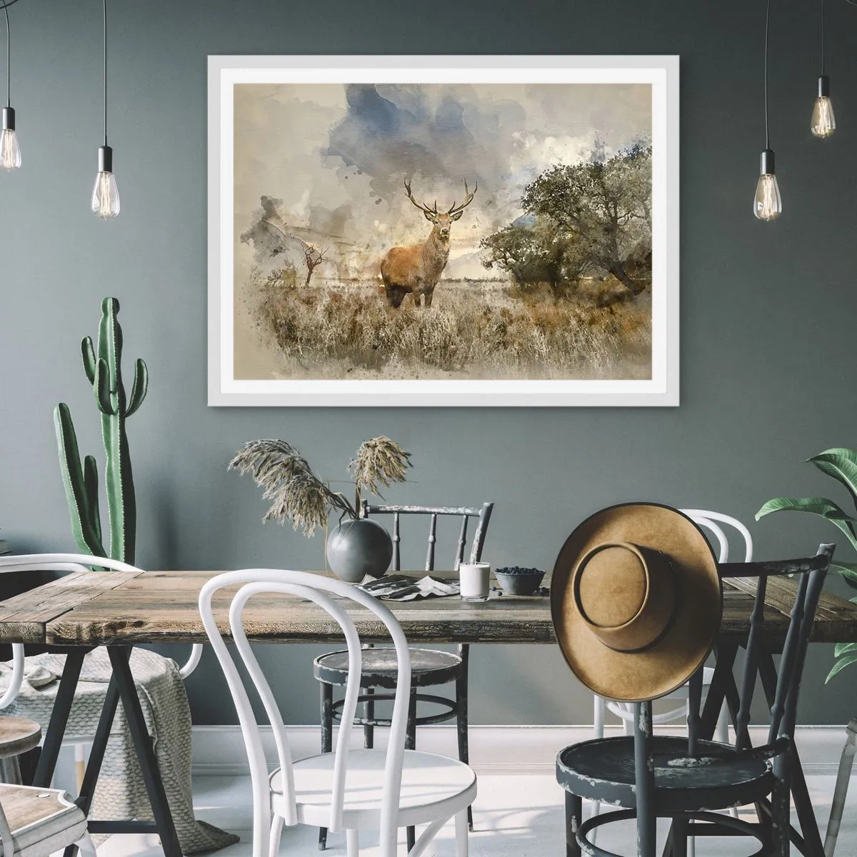 Poster in een witte lijst - Waardigheid - kracht - waardigheid - 91x61 cm