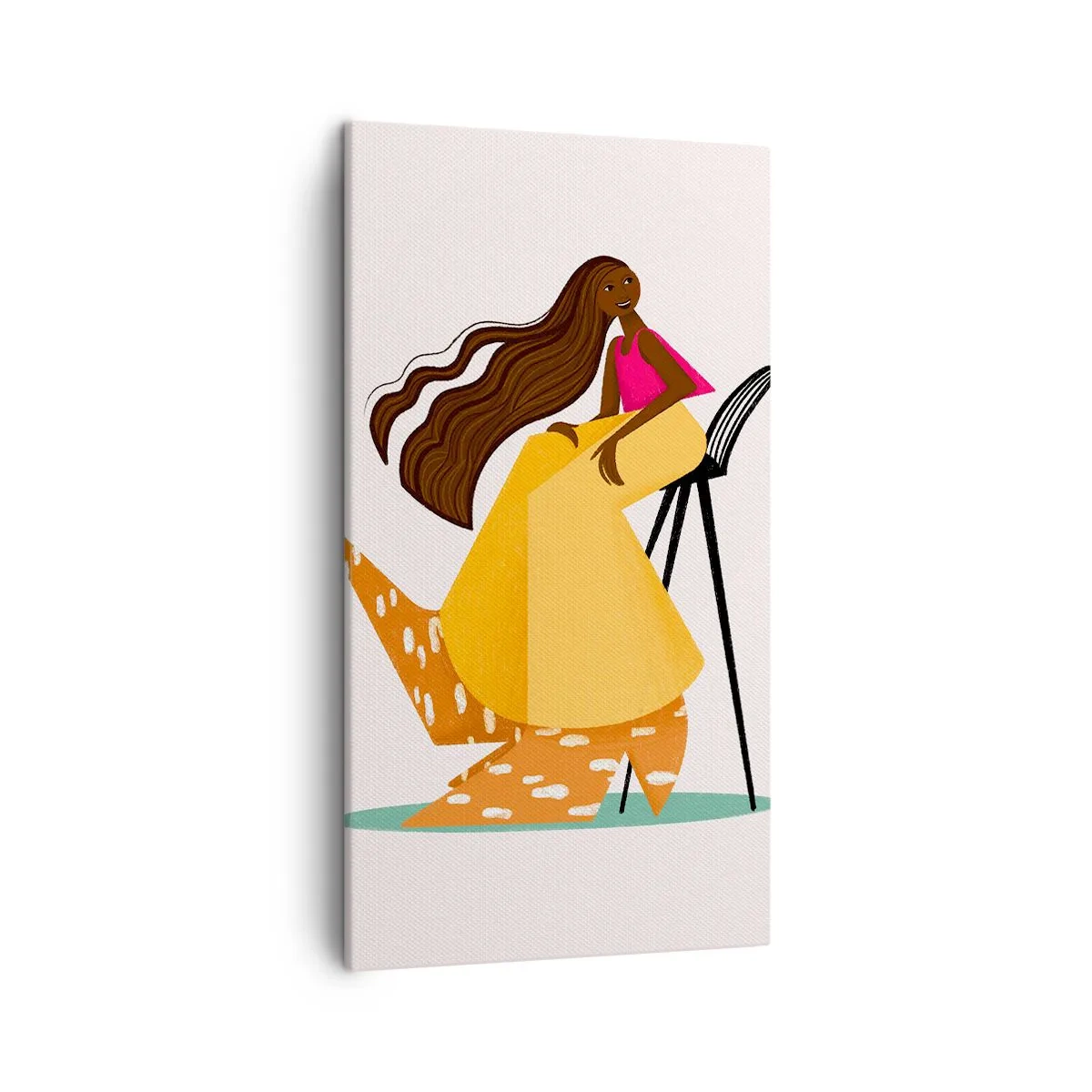 Schilderen op canvas - Fashion is ook leuk - 45x80 cm