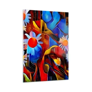 Schilderen op glas - De kleuren van het leven - 50x70 cm