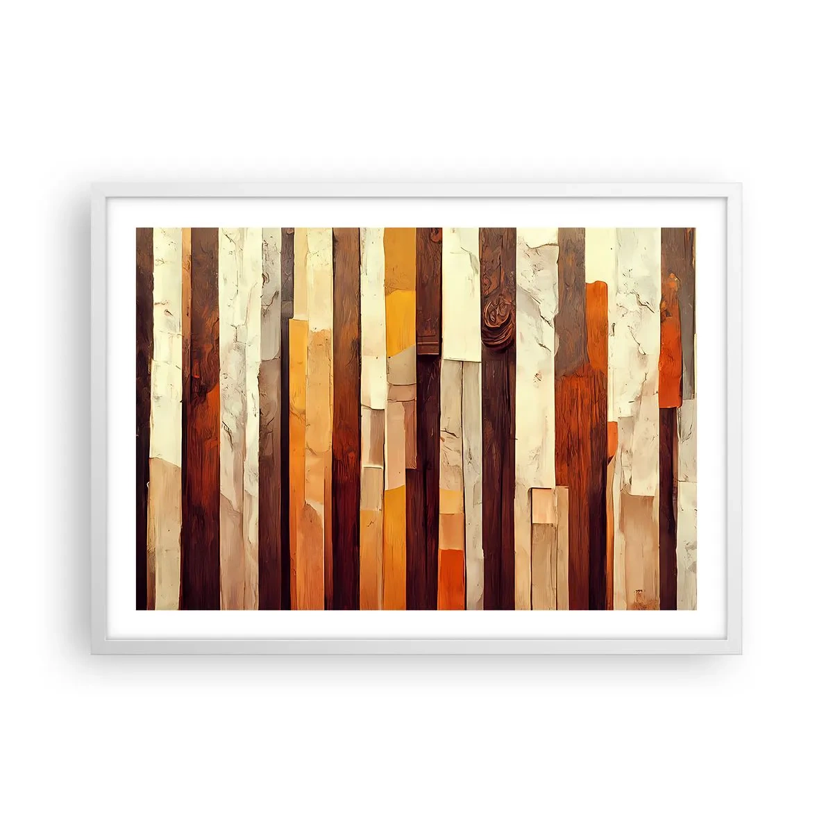 Poster in een witte lijst - Anthem van de bosbomen - 70x50 cm