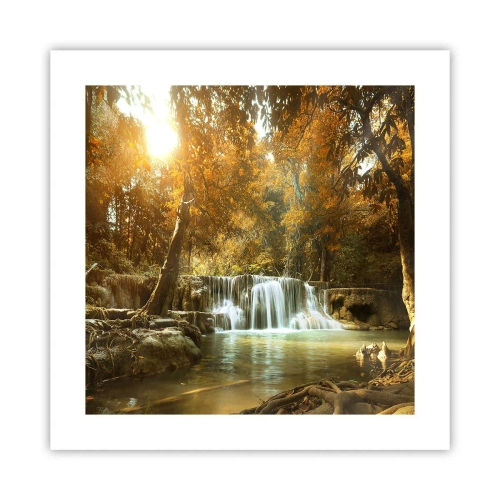 Poster - Park cascade - 40x40 cm