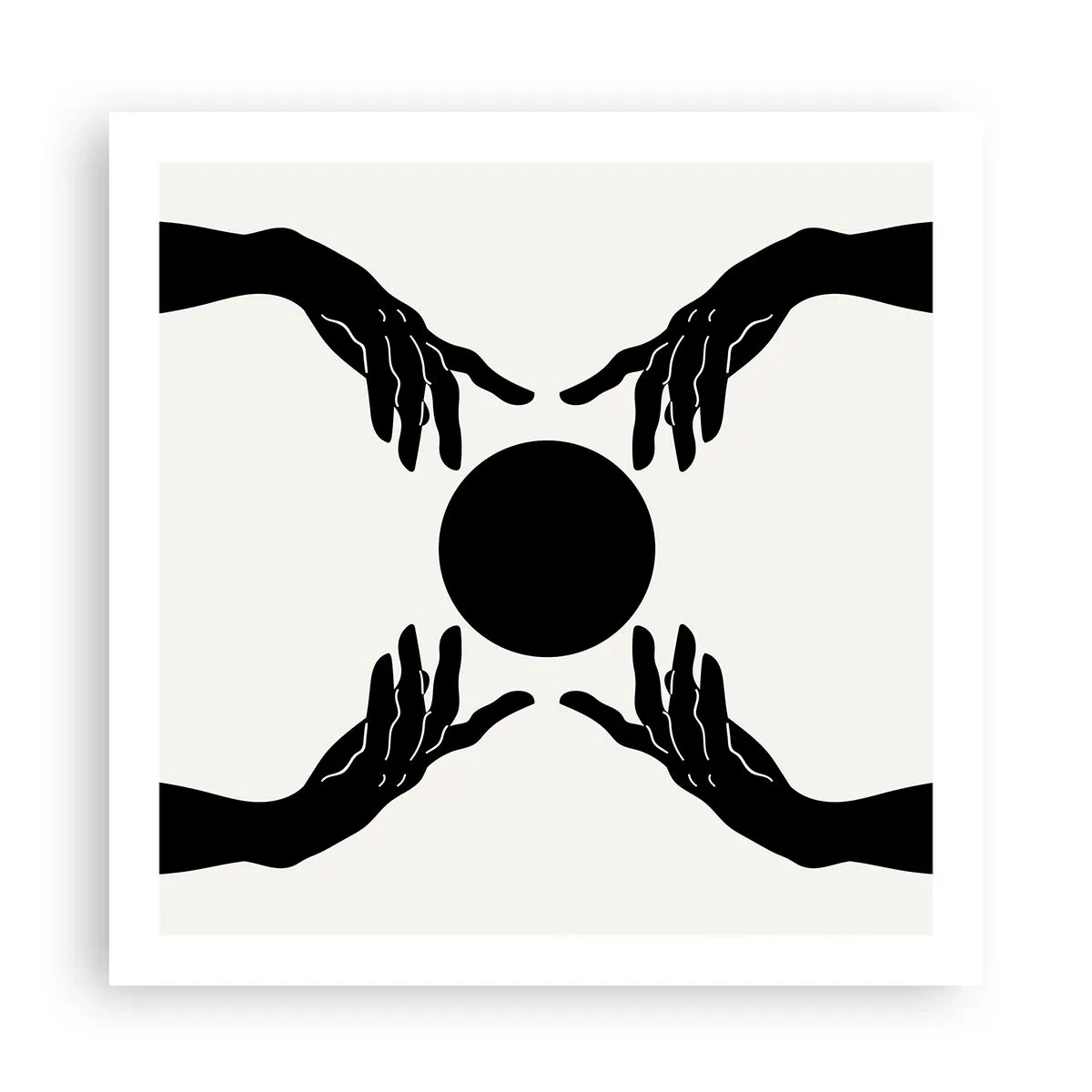 Poster - Geheim teken - 60x60 cm