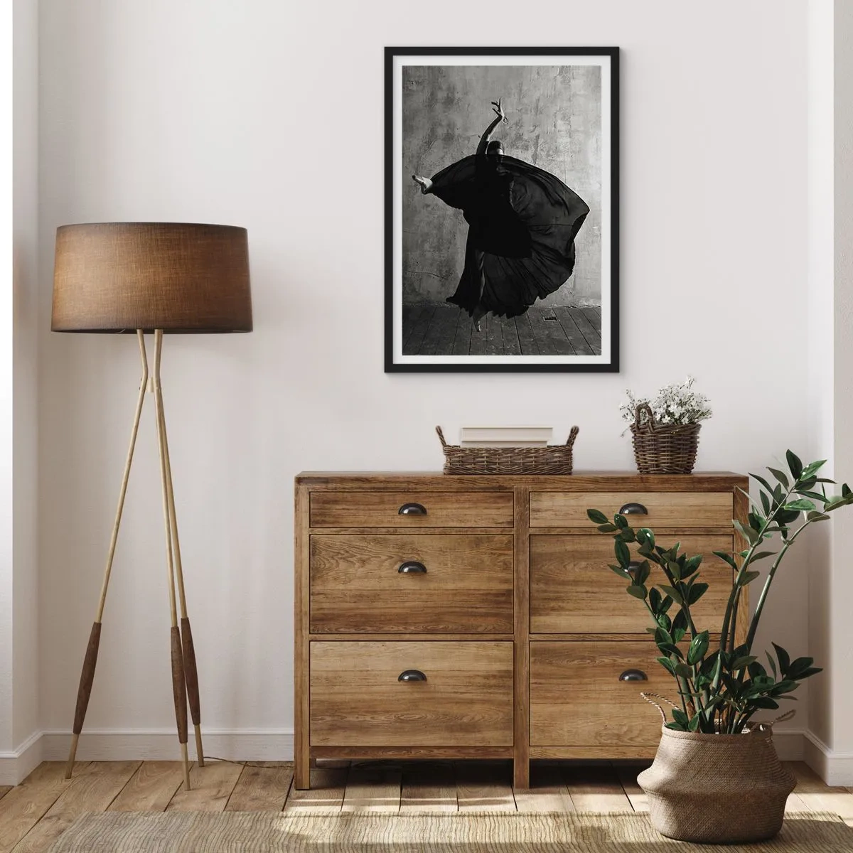 Poster in een zwarte lijst - Gepassioneerde riem - 61x91 cm