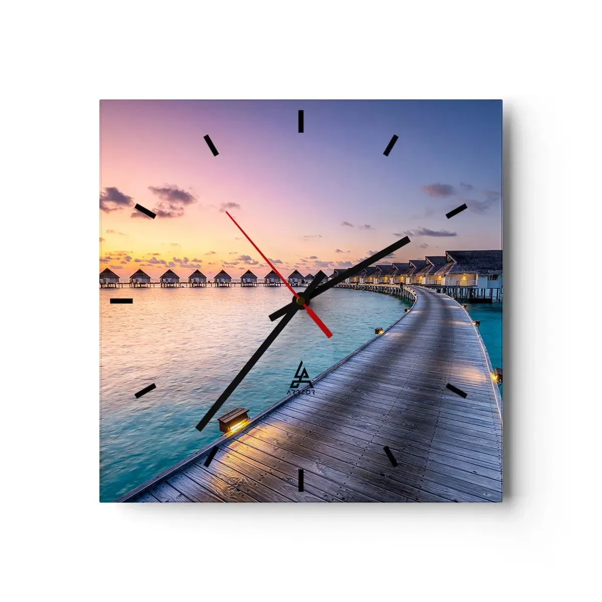 Wandklok - Klok - Vakantie - terug naar de bronnen - 30x30 cm