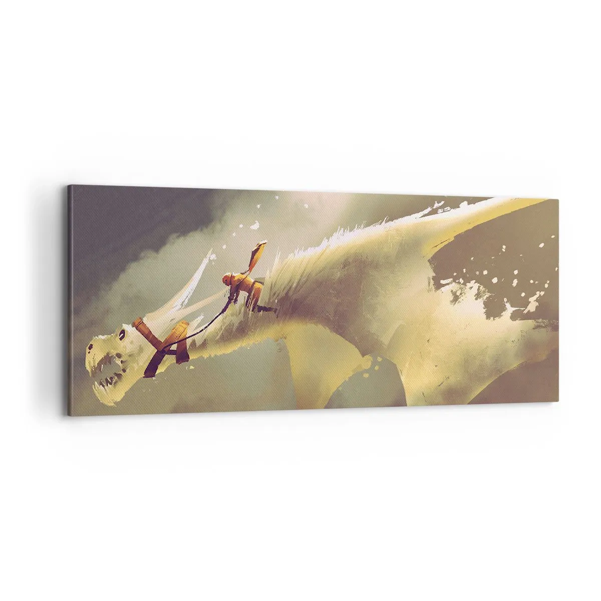 Schilderen op canvas - De wereld te hulp - 100x40 cm