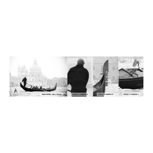 Fotobehang Monster Zelfklevend Deluxe Sticker - Reis naar de bronnen van schoonheid - Venetië, Stad, Architectuur - 100x30 cm