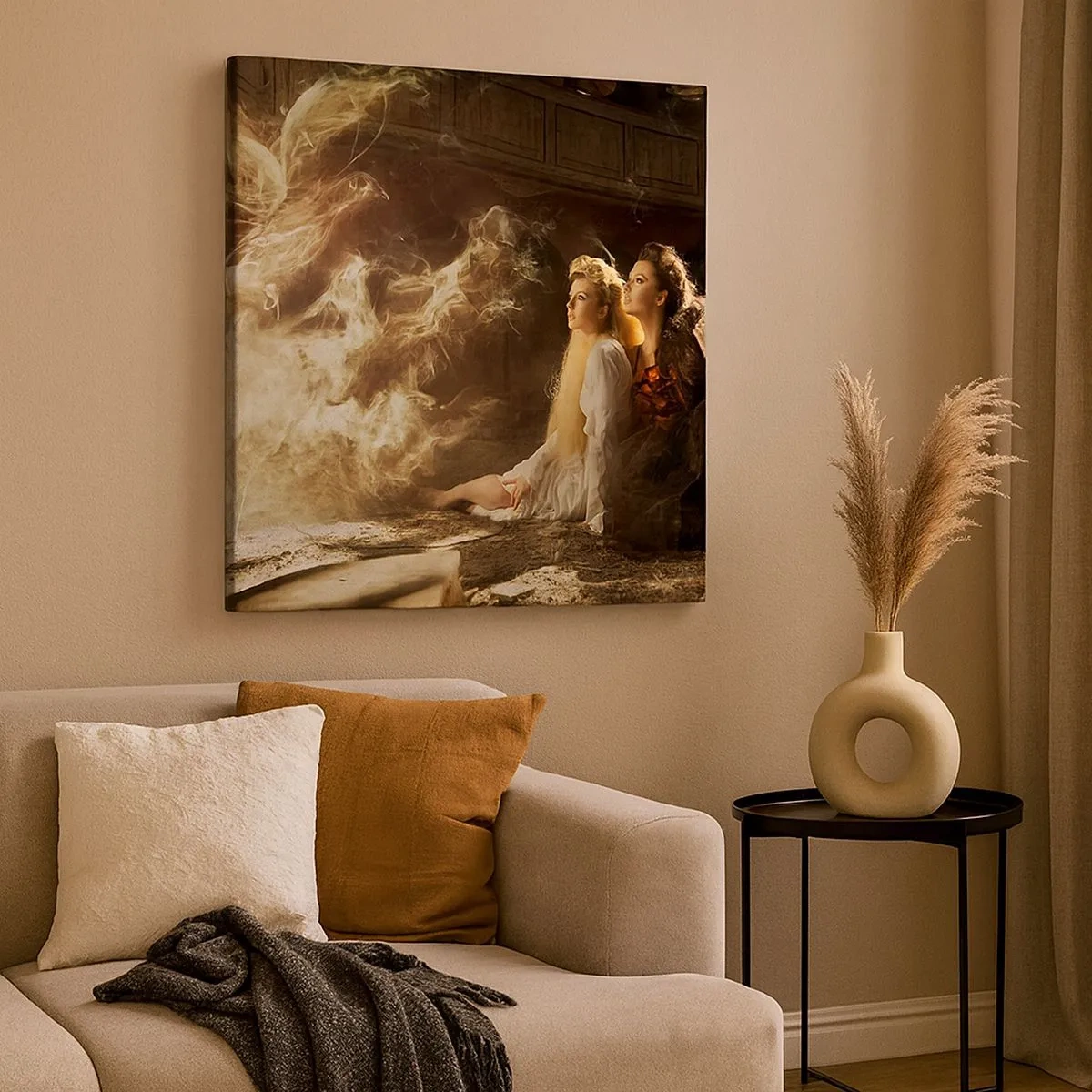 Schilderen op canvas - En er was poëzie - 30x30 cm