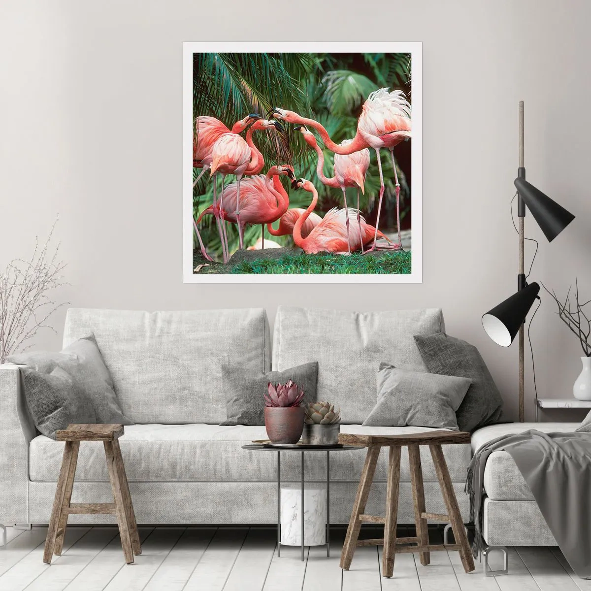 Poster - Middag roddels - 40x40 cm